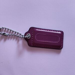 Coach Burgundy BagTag